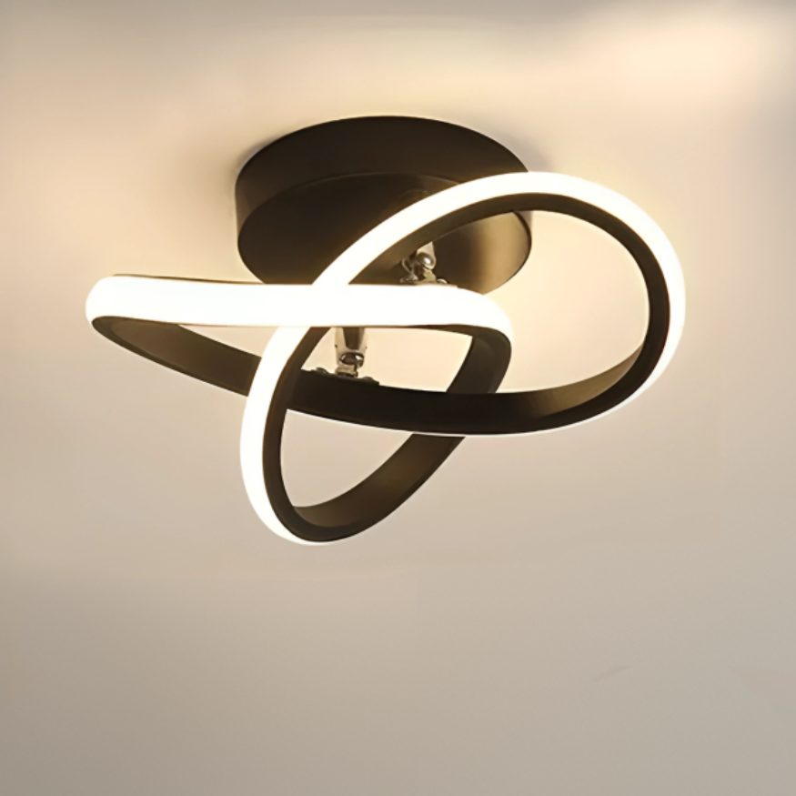 Modern Double-Ring LED Ceiling Light