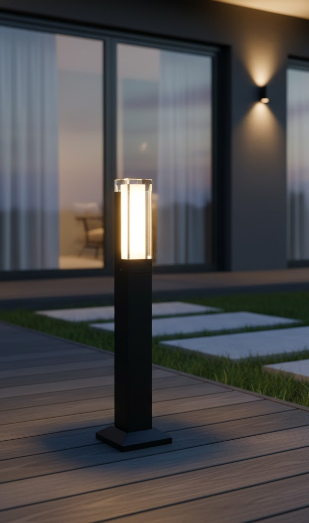 Waterproof Black Stainless Steel LED Garden Lights