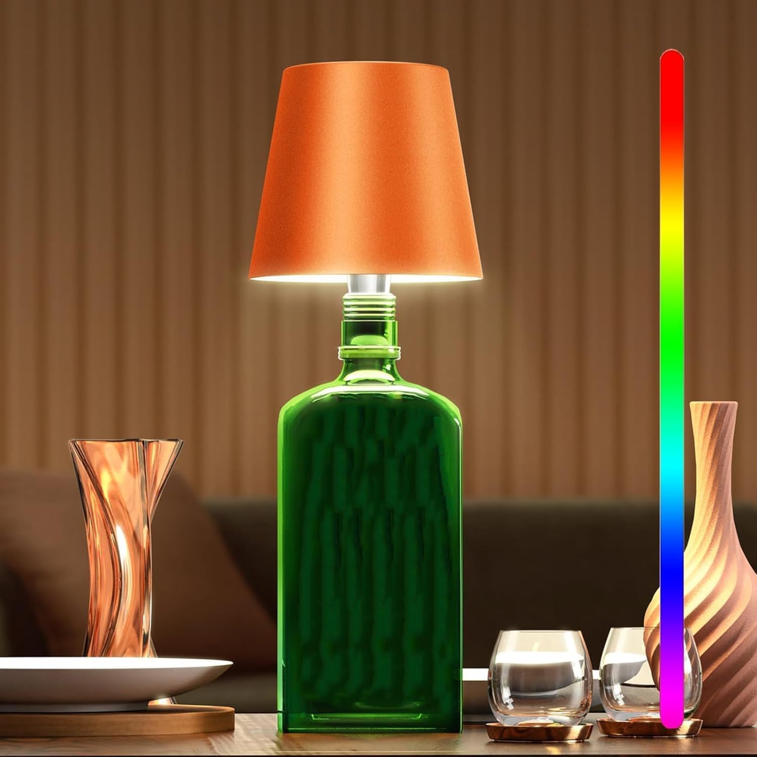 Bottle-Shaped Light Fixture