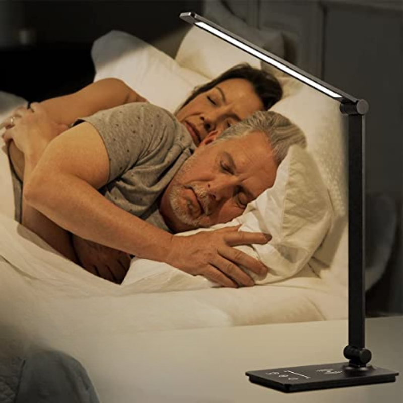LED Desk Lamp with Wireless Charger and Touch Control – 5 Color Modes and Full Dimming