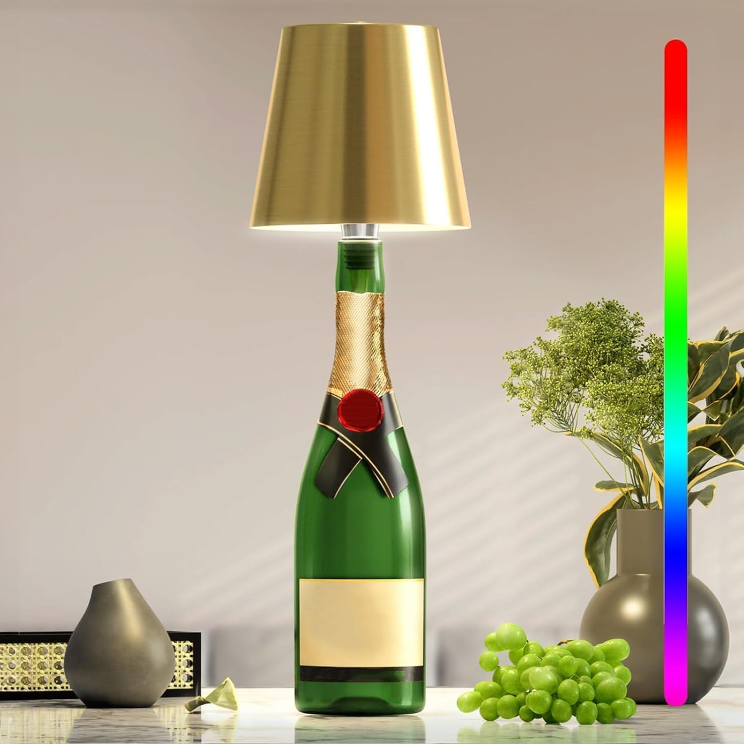 Bottle-Shaped Light Fixture