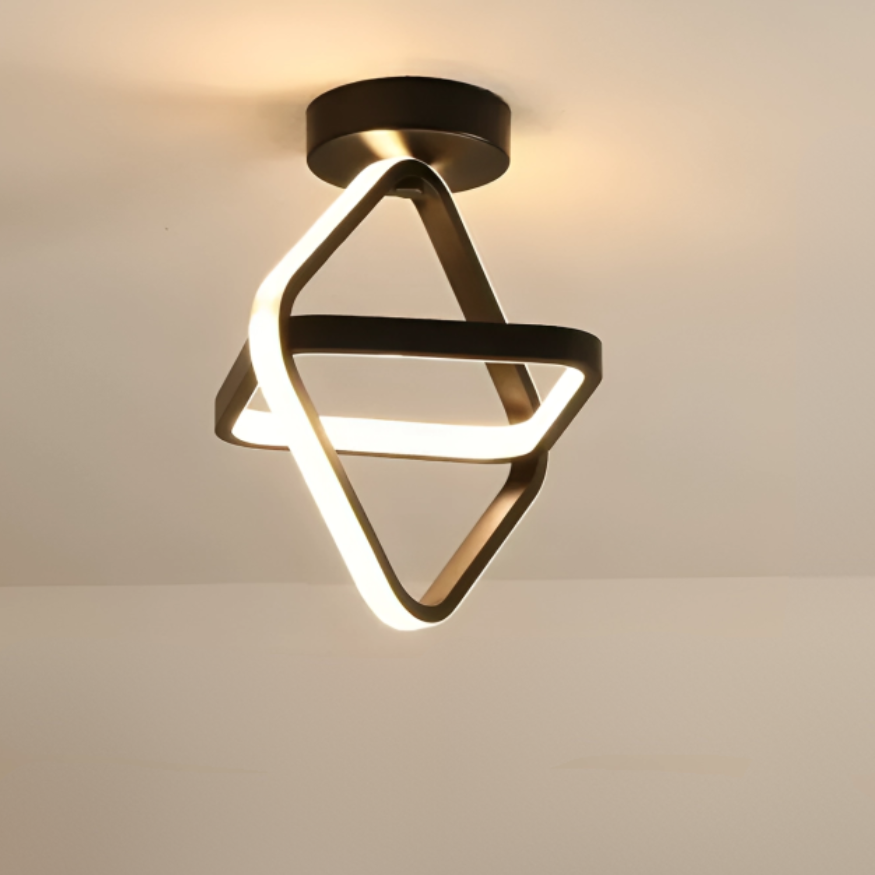 Modern Double-Ring LED Ceiling Light