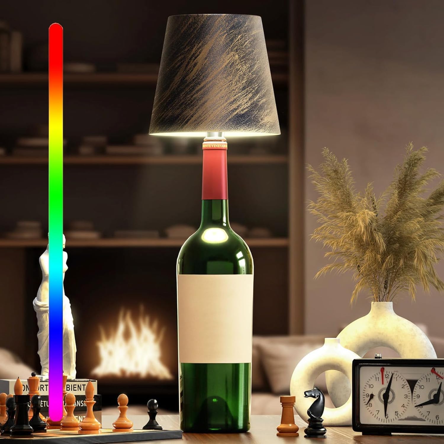 Bottle-Shaped Light Fixture