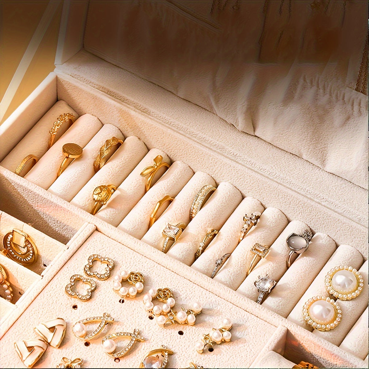 Luxury Jewelry Storage Box for Necklaces, Rings & Bracelets
