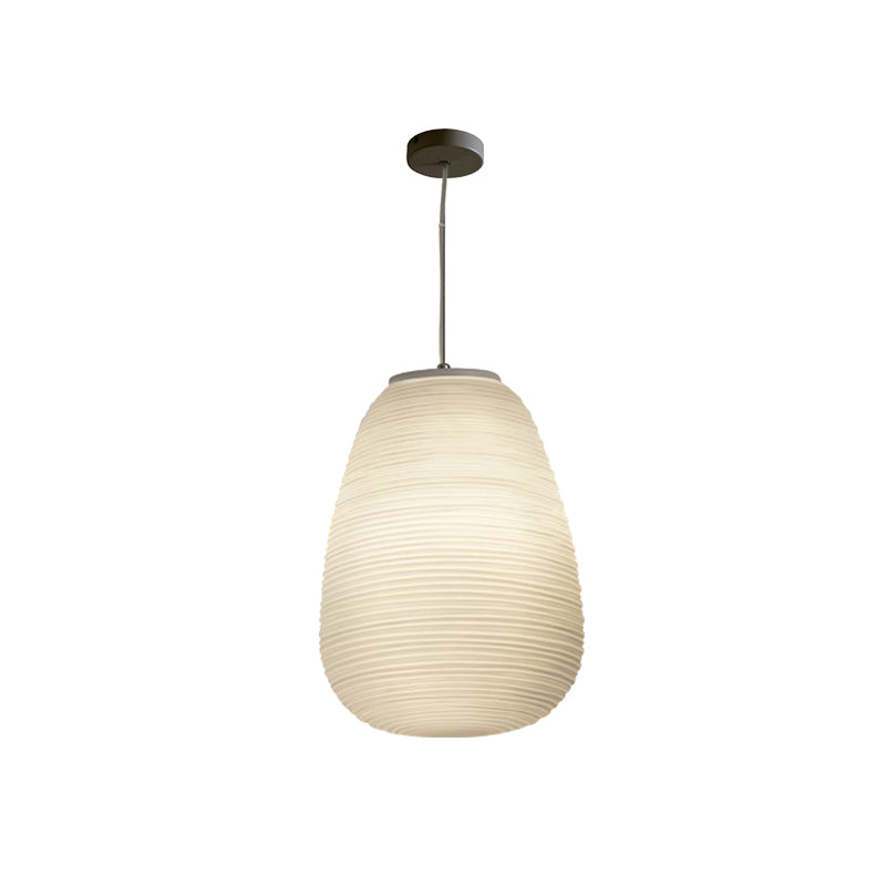 Ribbed Glass Ceiling Pendant Light
