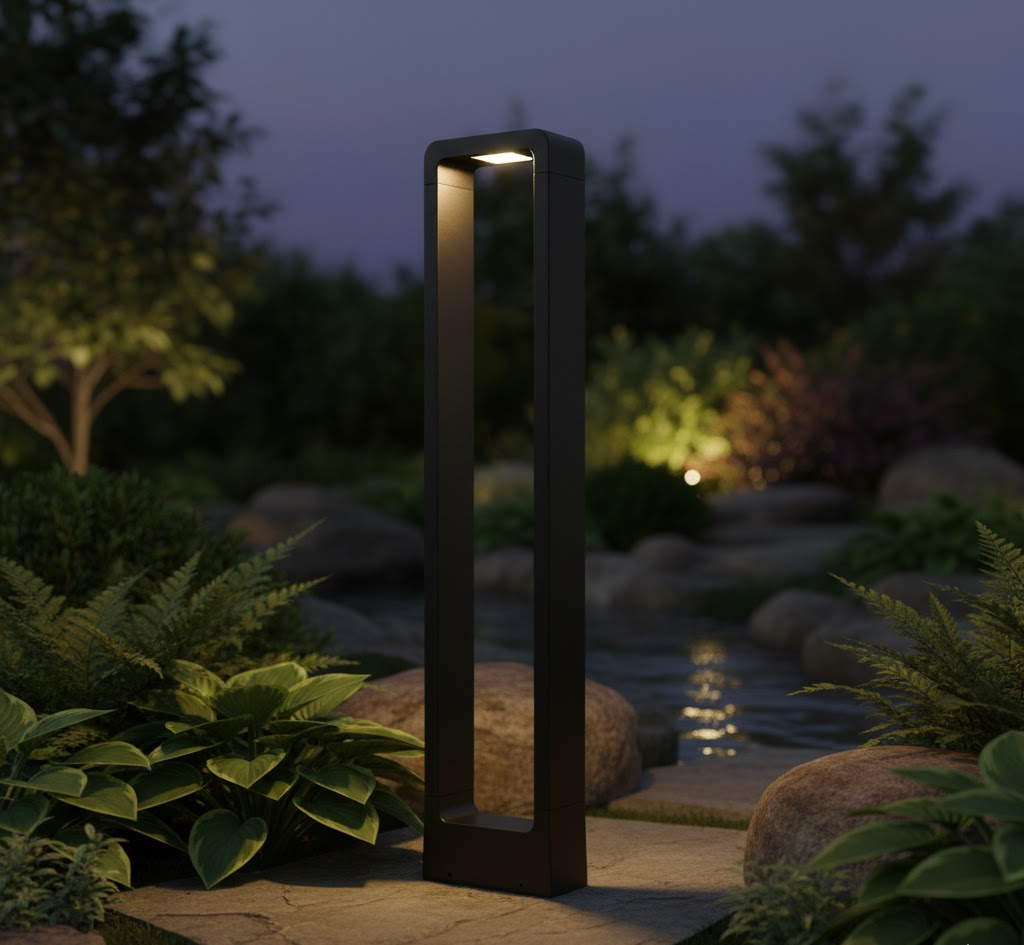 Waterproof Black Stainless Steel LED Garden Lights