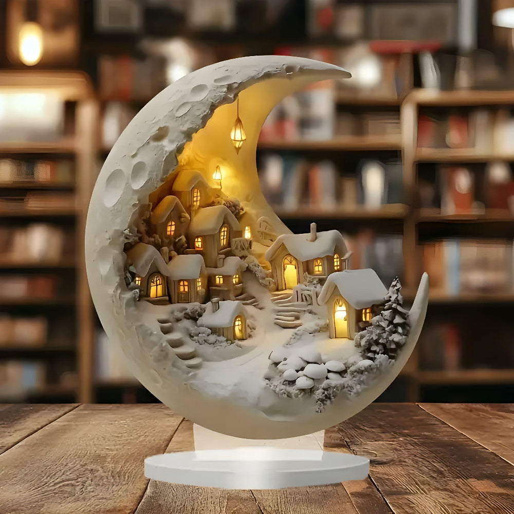 Acrylic Moon Village Decorative Accent for Home Decor 1