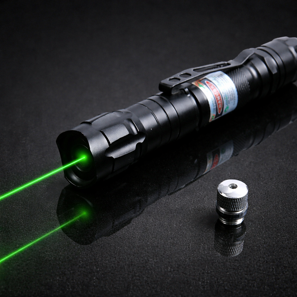 Rechargeable Green Beam Laser Pointer with Aluminum Body