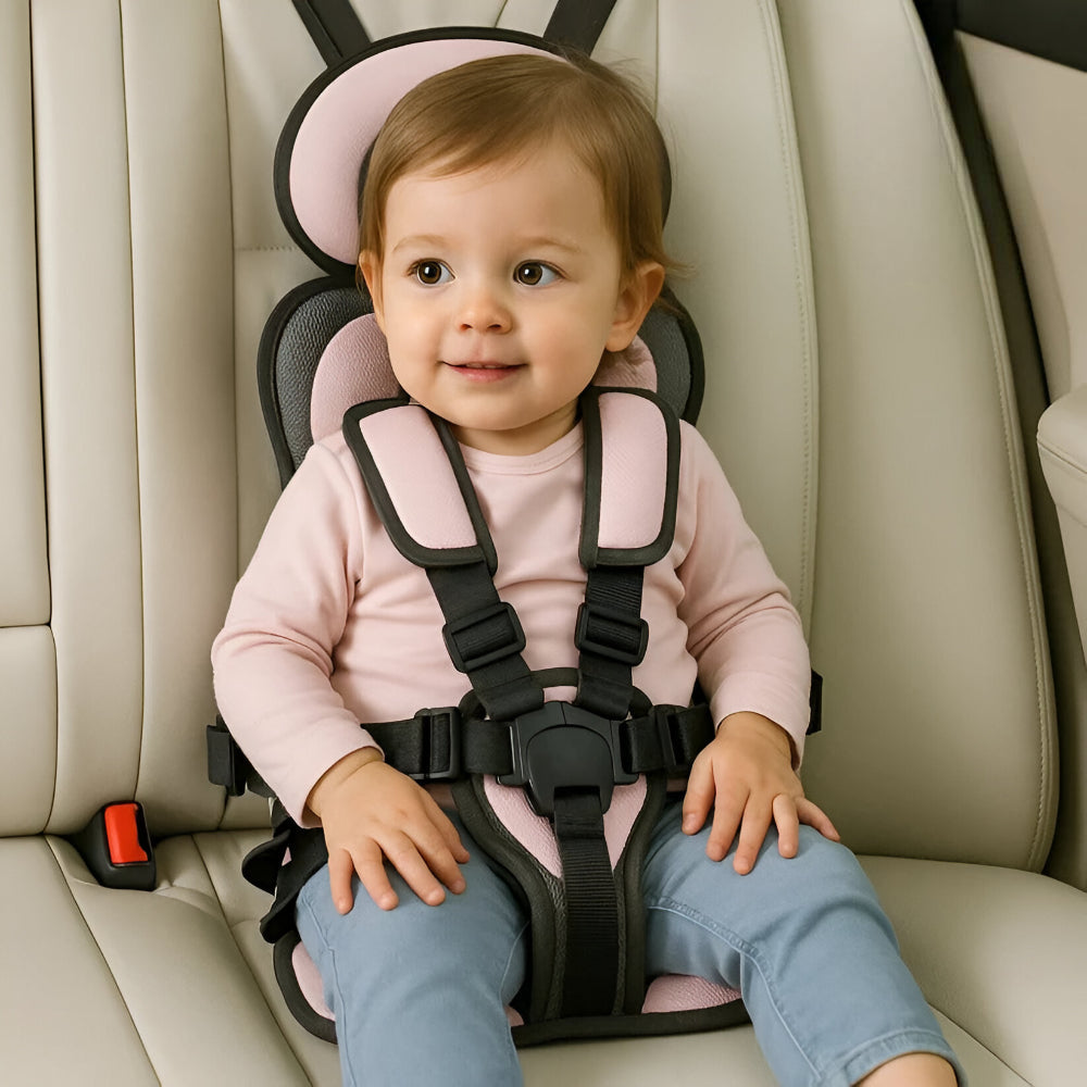 Portable Travel Car Seat with Comfort Seatbelt