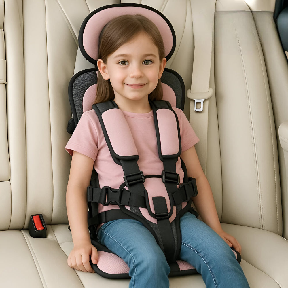 Portable Travel Car Seat with Comfort Seatbelt