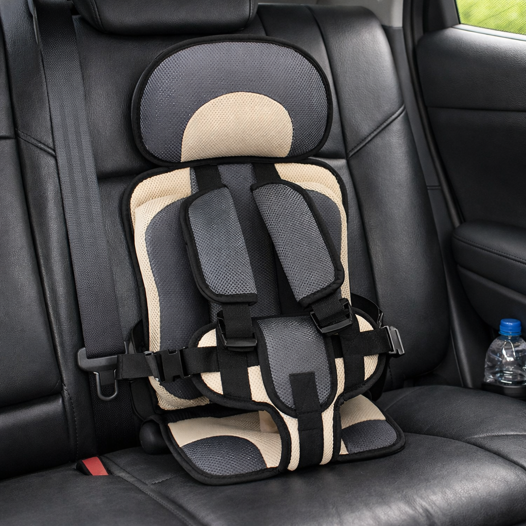 Portable Travel Car Seat with Comfort Seatbelt