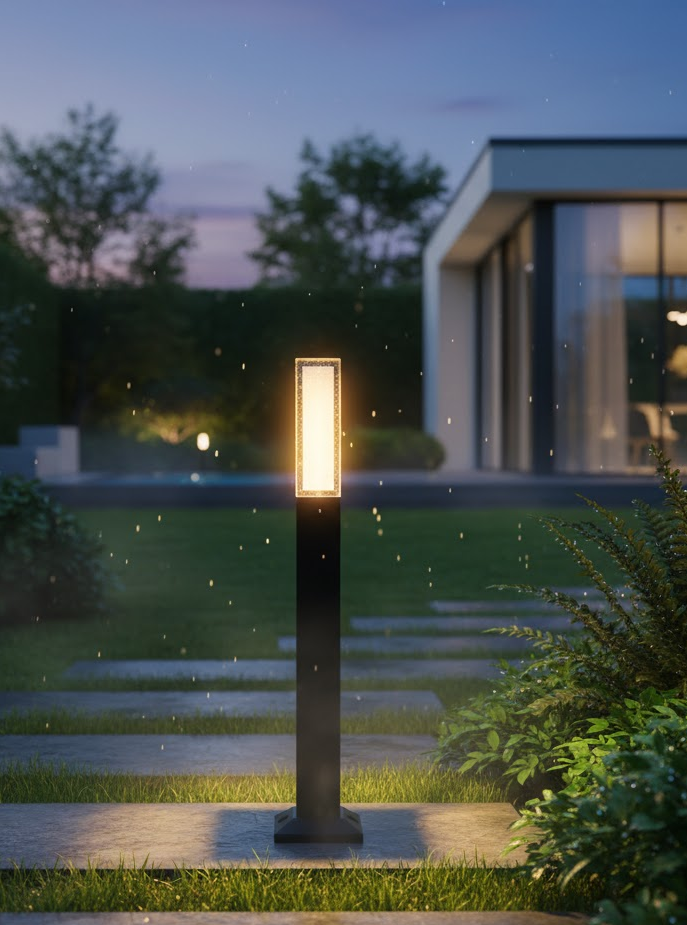 Waterproof Black Stainless Steel LED Garden Lights