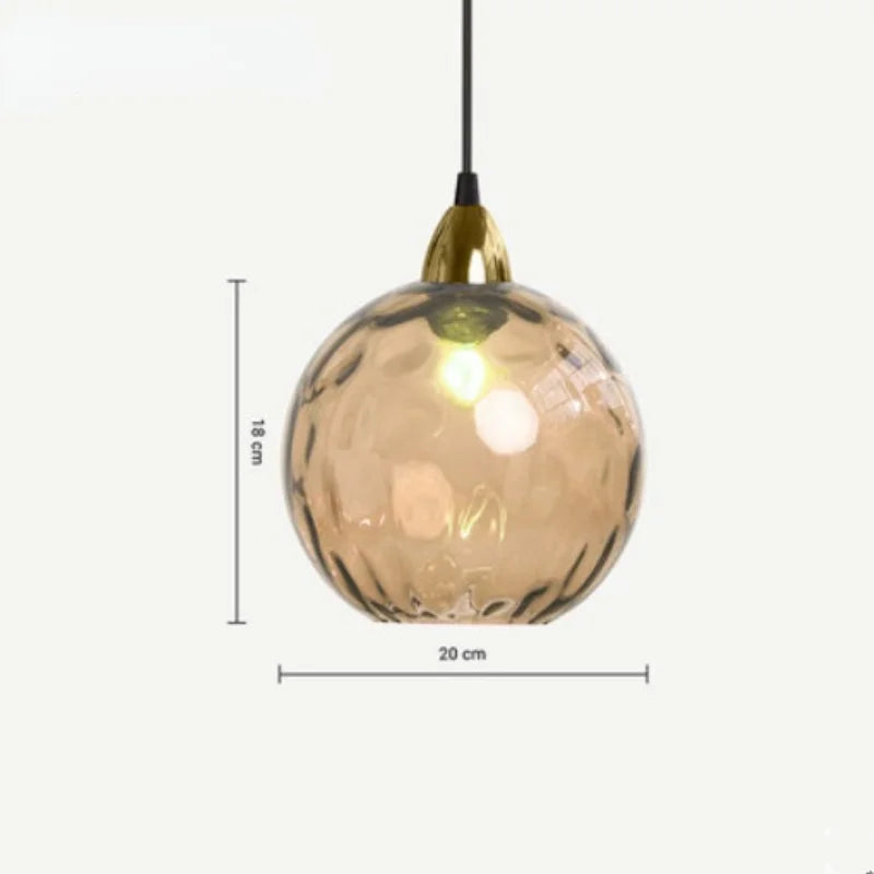 Glass Globe Pendant Light