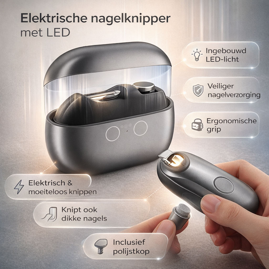 LED Electric Ergonomic Nail Trimmer