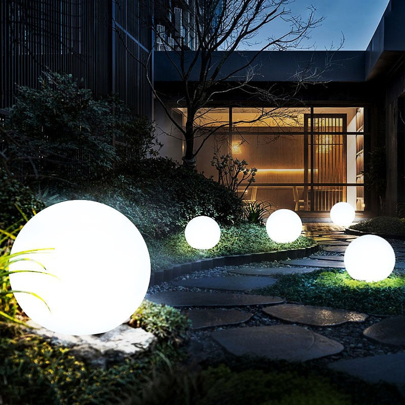Round Outdoor Garden Light
