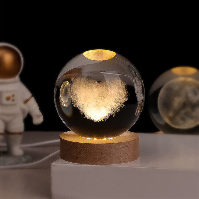 Glowing Crystal Sphere Light