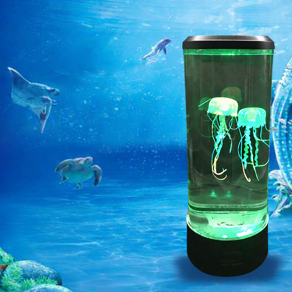 Jellyfish Aquarium Lava Lamp with 7-Color LED Mood Lighting