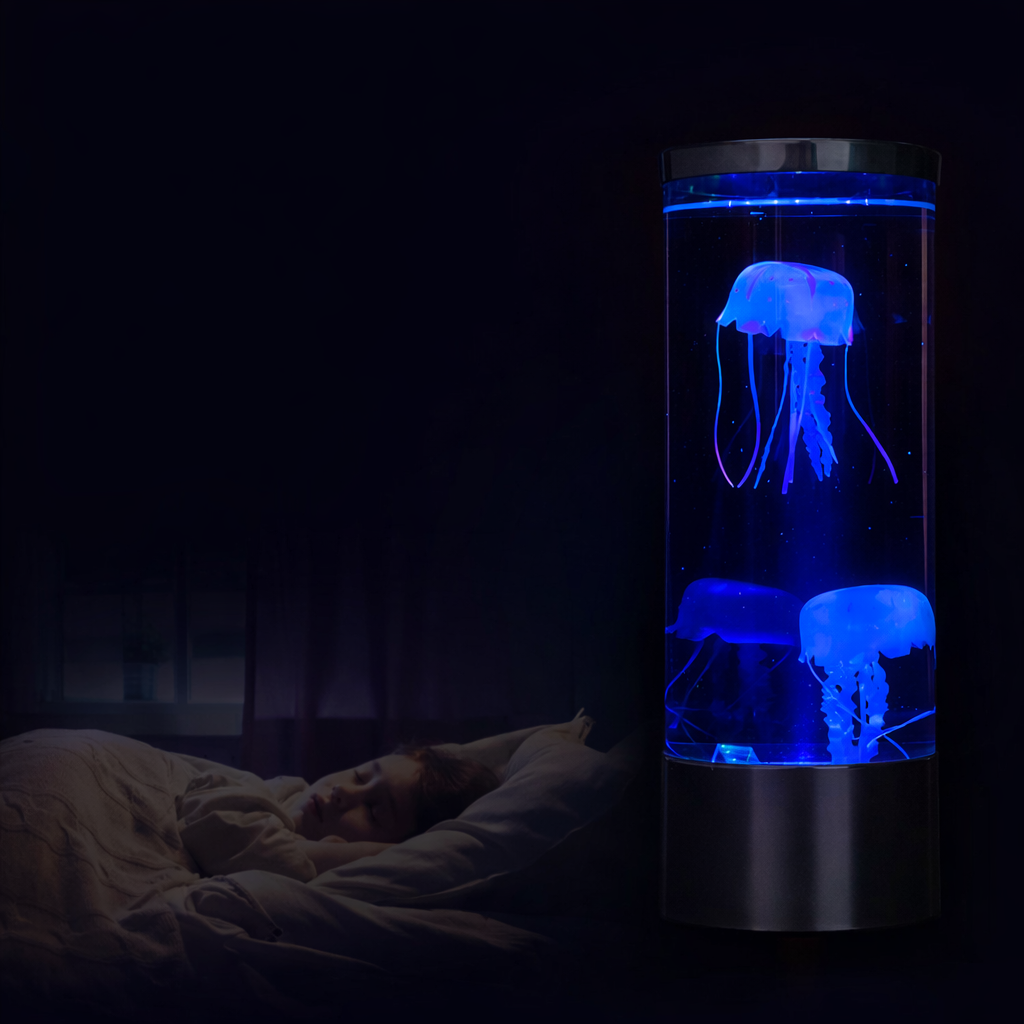 Jellyfish Aquarium Lava Lamp with 7-Color LED Mood Lighting