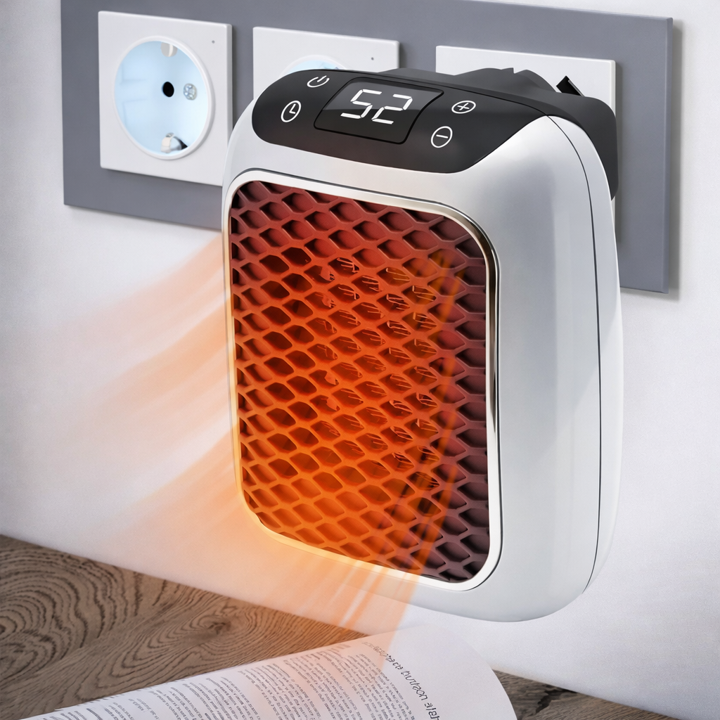 Ceramic Space Heater with Timer and Plug-In Control