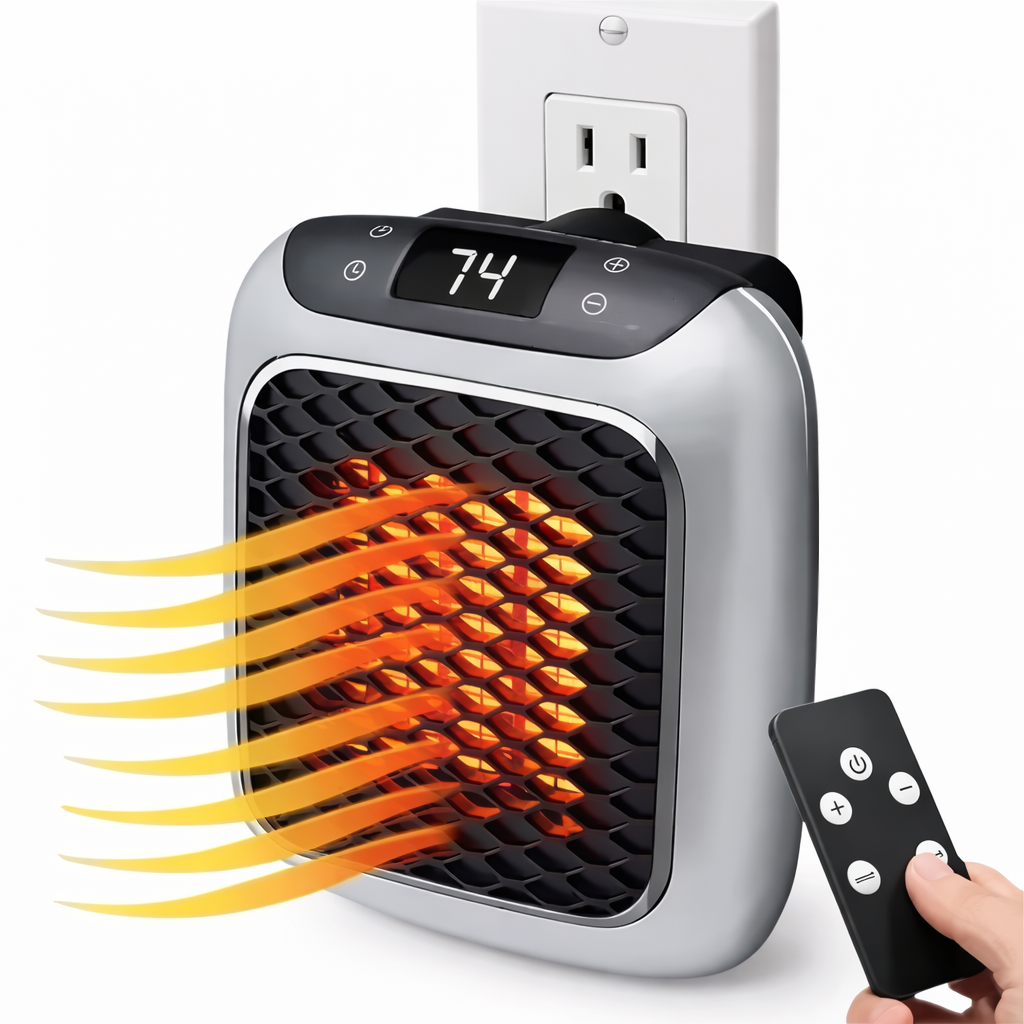 Ceramic Space Heater with Timer and Plug-In Control