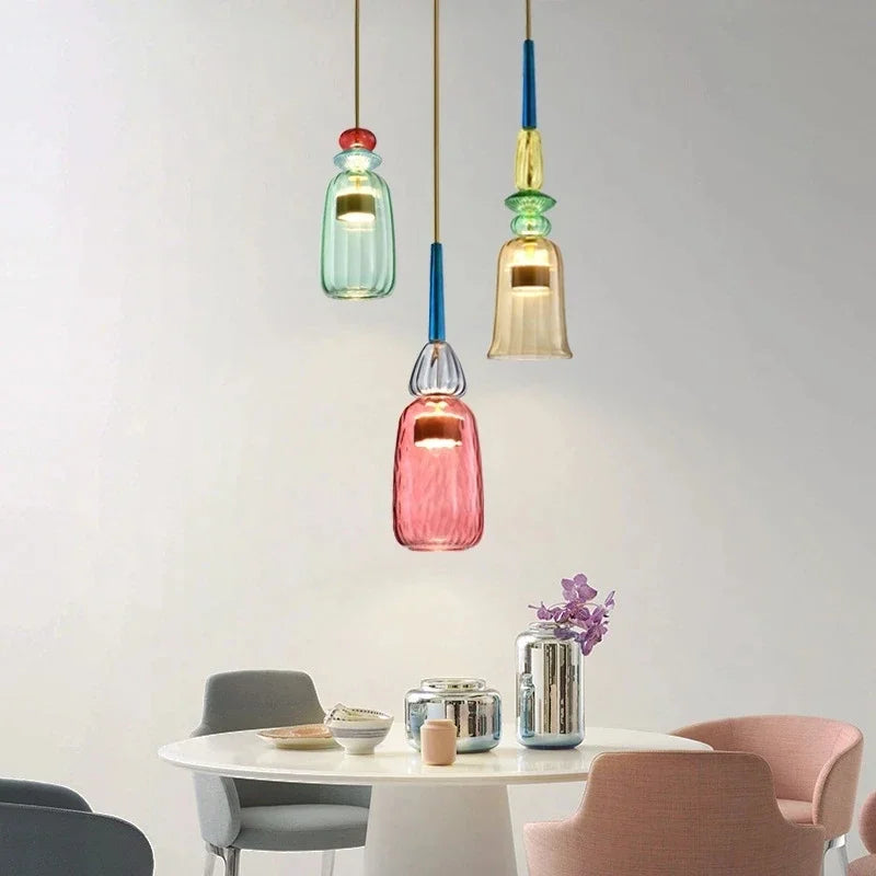 Colorful Glass Pendant Ceiling Lights
