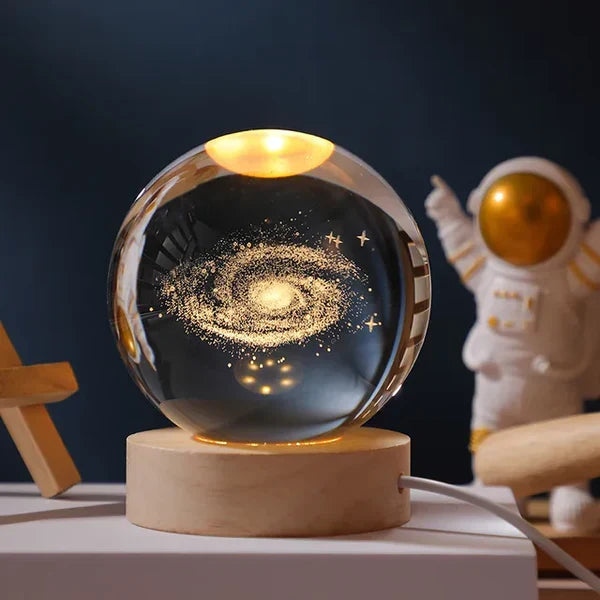 Glowing Crystal Sphere Light