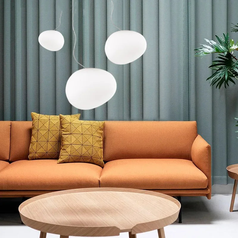 Round Glass Sphere Pendant Ceiling Light