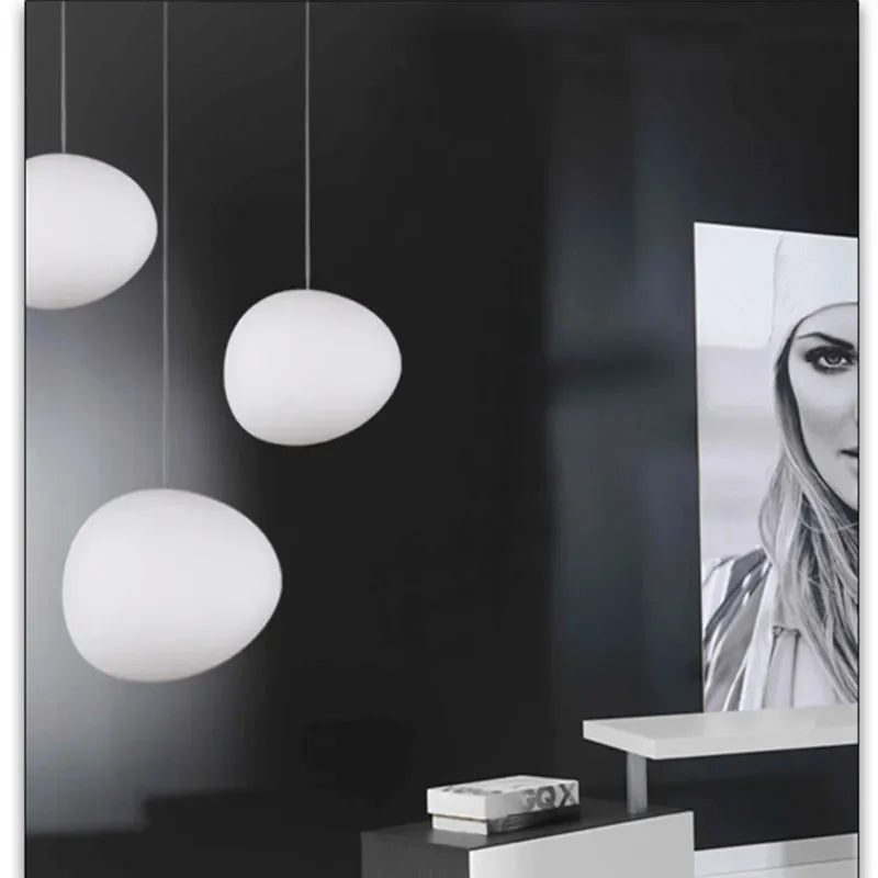 Round Glass Sphere Pendant Ceiling Light