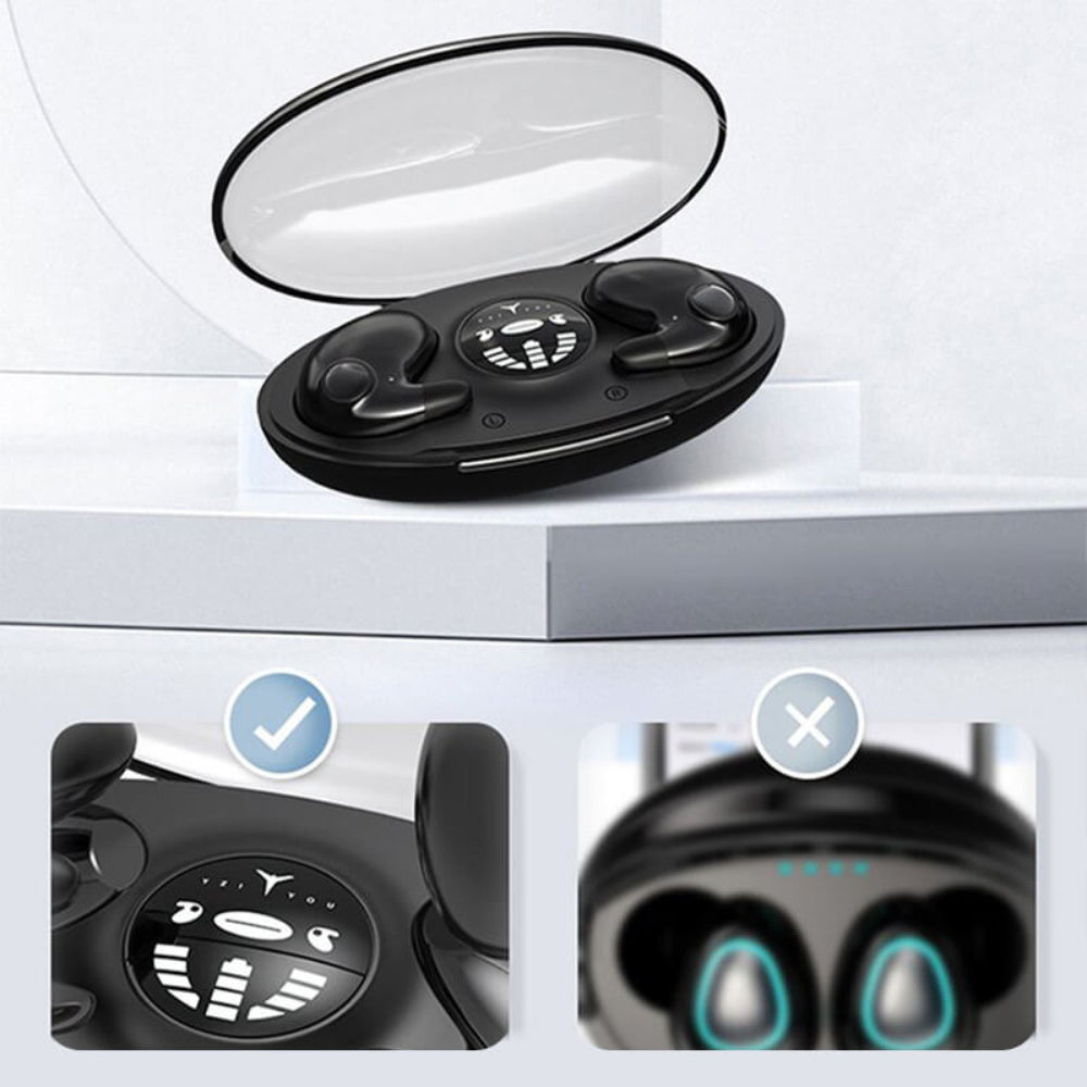 Noise Cancelling Earbuds Wireless Bluetooth Sleep Headphones Waterproof 7