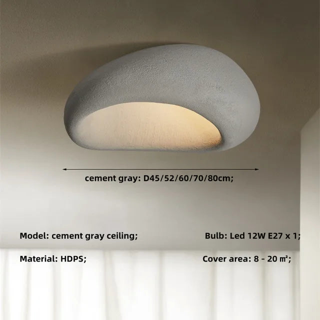 Wabi-Sabi Style Ceiling Light