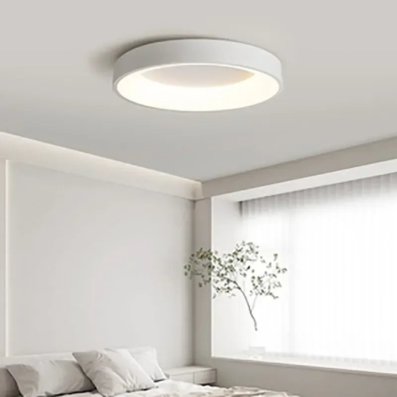 AuroraGlans Round Scandinavian-Style LED Ceiling Light