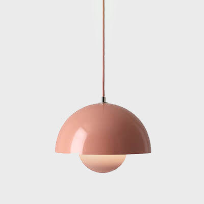 Scandinavian Macaron Single-Light Half-Moon Pendant
