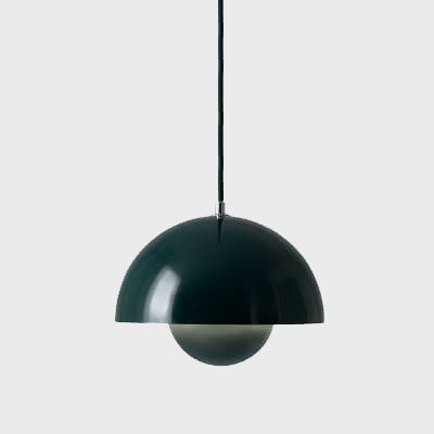 Scandinavian Macaron Single-Light Half-Moon Pendant
