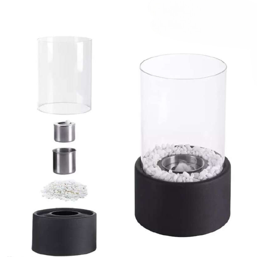 Long-Burning Flame Oil Table Lamp