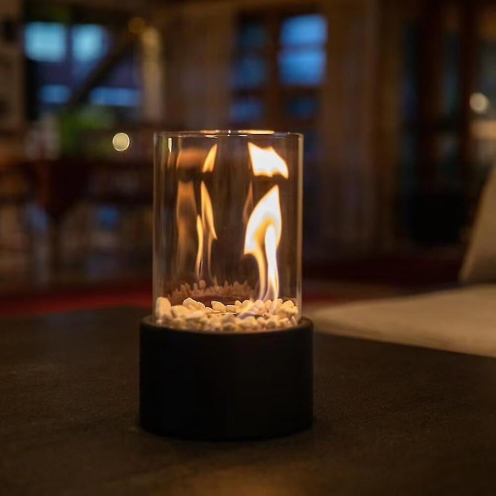 Long-Burning Flame Oil Table Lamp
