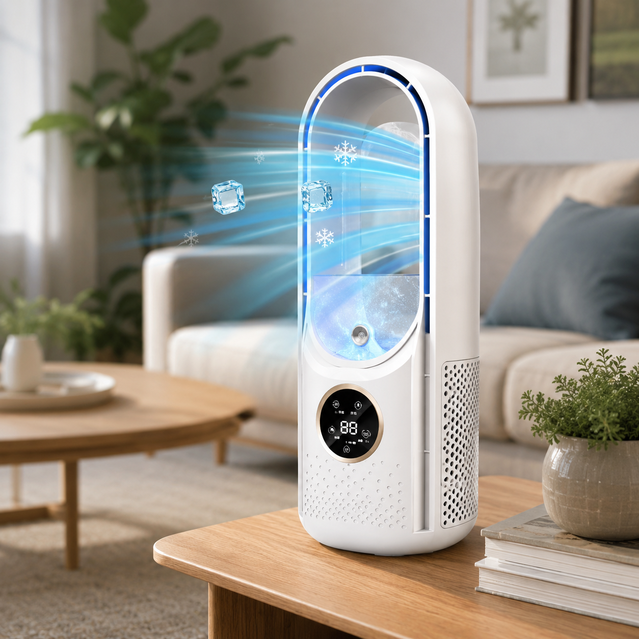 Quiet Bladeless Portable Mini AC Cooler