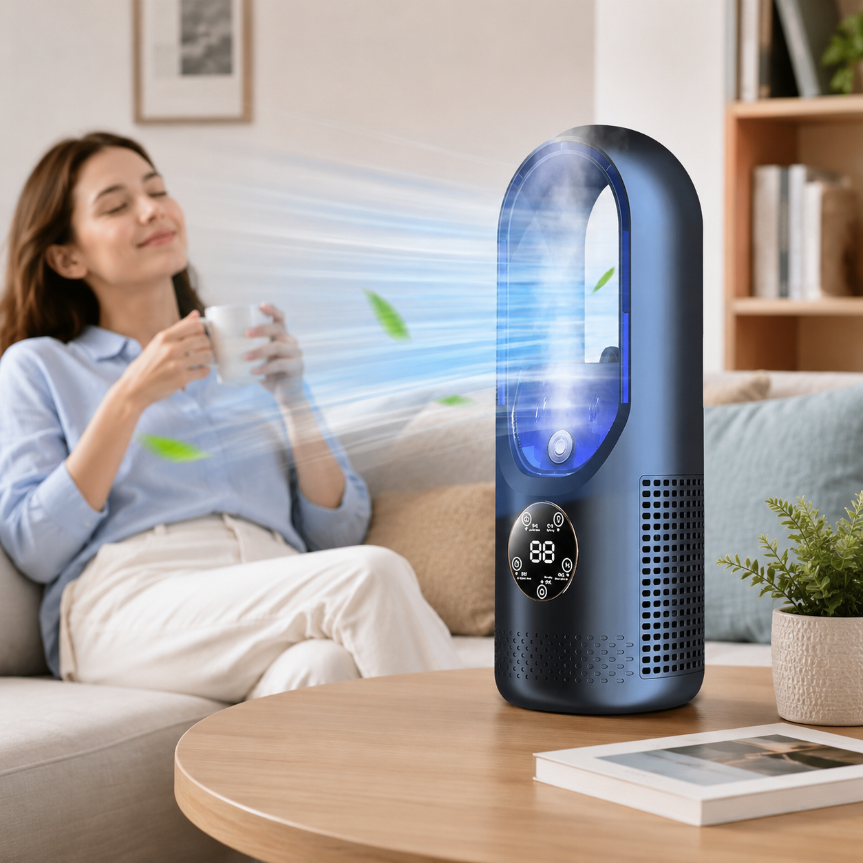Quiet Bladeless Portable Mini AC Cooler