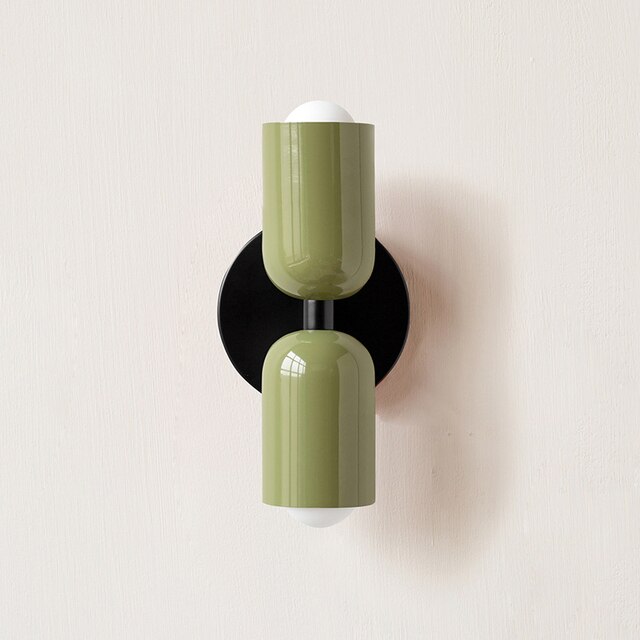 Cream Double LED Wall Sconce Set