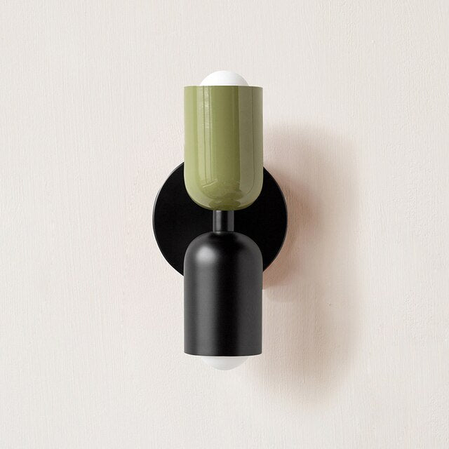 Cream Double LED Wall Sconce Set