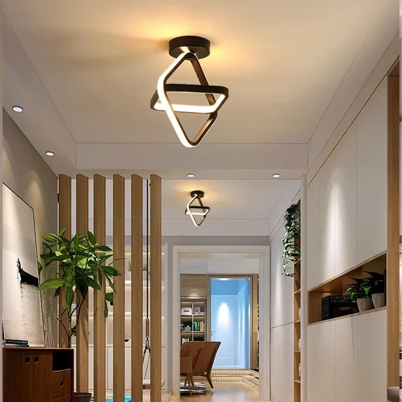 Modern Double-Ring LED Ceiling Light