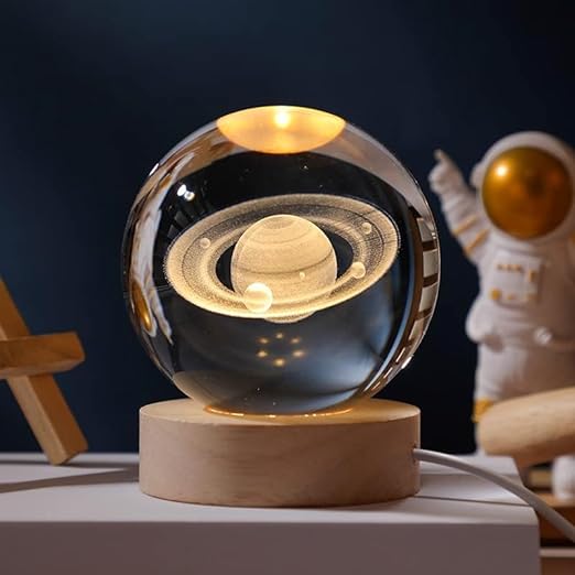 Glowing Crystal Sphere Light