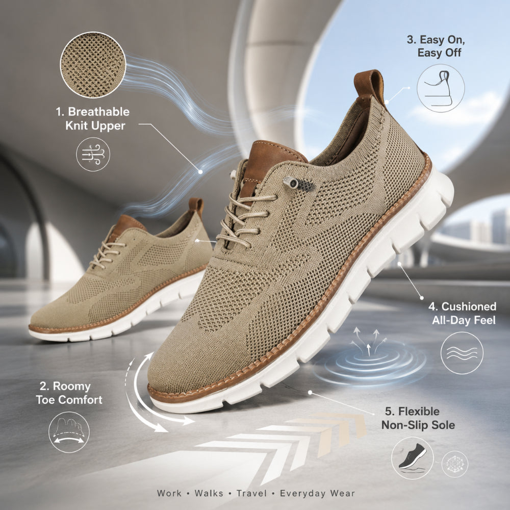 Breathable Comfort-Fit Athletic Sneakers