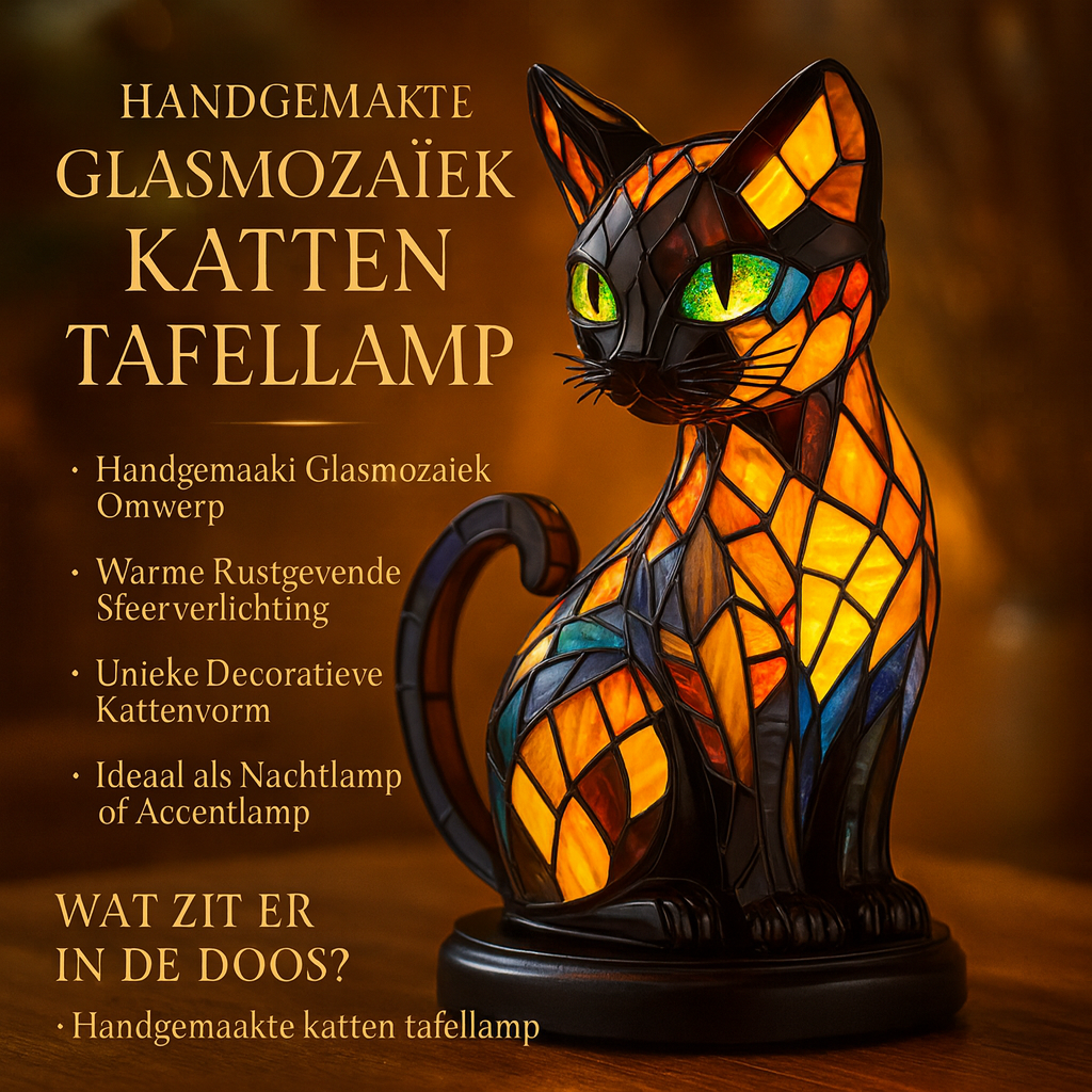 Handcrafted Glass Animal Table Lamp for Cozy Lighting