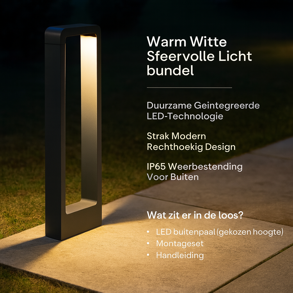 Modern Solar Garden Bollard Path Light