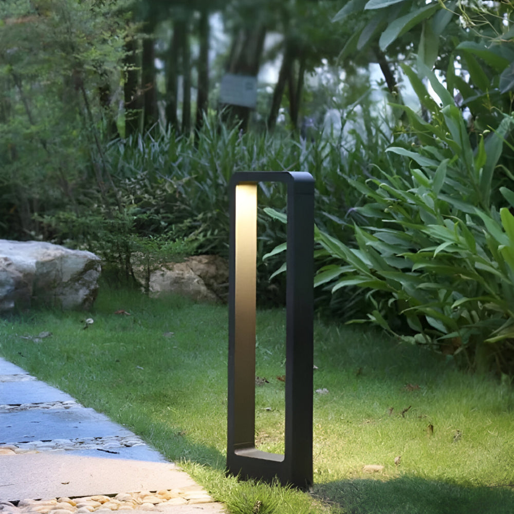 Modern Solar Garden Bollard Path Light