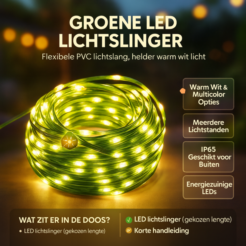 Flexible Outdoor LED Rope Lights for Garden Decor