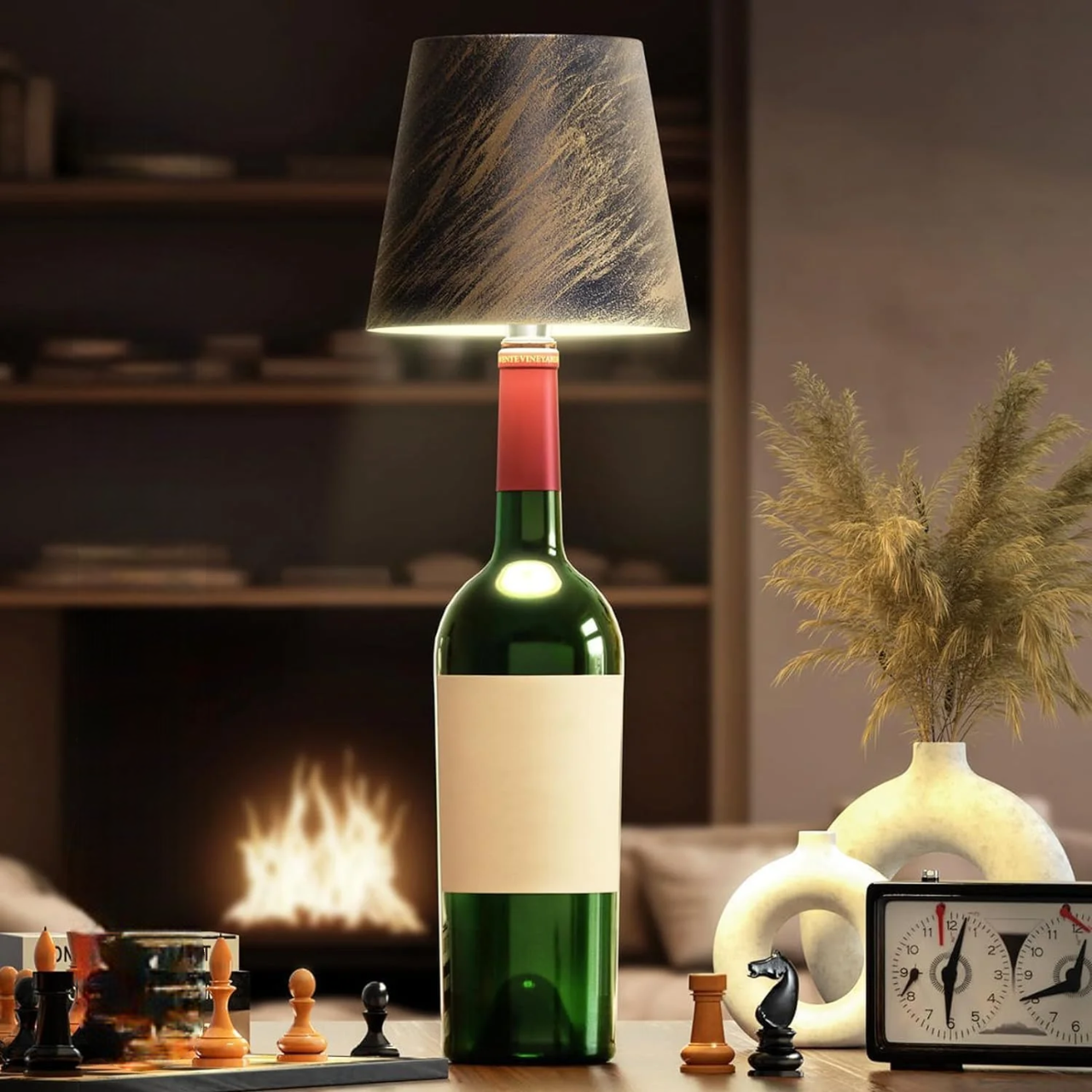 Bottle-Shaped Light Fixture
