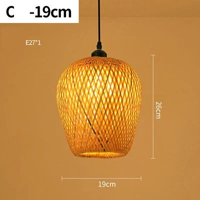 Handcrafted Rattan Pendant Light