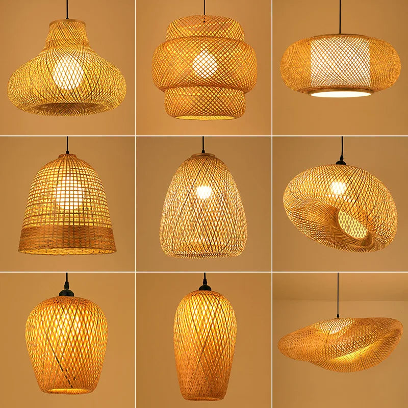 Handcrafted Rattan Pendant Light