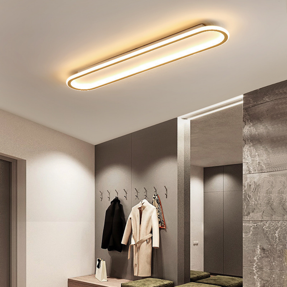 LED Acrylic Flush Mount Ceiling Light, Minimalist Design
